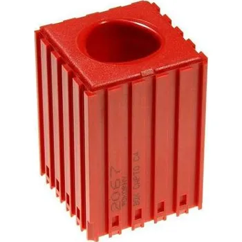 Skříňka na nářadí Plastový box pro upínač nástroje CAPTO - C 4, modul 5x5, barva červená.