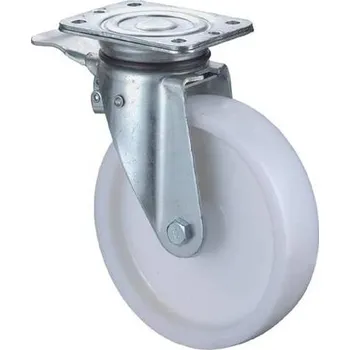 Pojezdové kolečko Transportní kolečko, otočné s brzdou, polyamid, pr. 150 mm, nosnost 600 kg