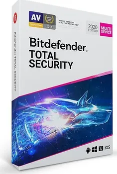 Antivir BitDefender Total Security 2020 krabicová verze 5 zařízení 1 rok