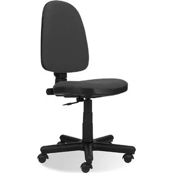 Kancelářská židle PRESTIGE bez područek, potah z látky Basic, barva světle šedá