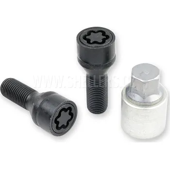 Autodoplněk Pojistné bezpečnostní šrouby M14x1,5x33 kužel, klíč 17, SICUSTAR BVN433, černé