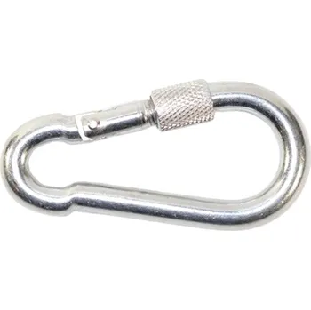 karabina Hasičská karabina s pojistkou, háková