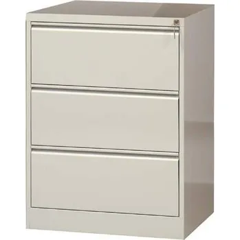 Kartotéka Kartotéka na závěsné pořadače A4, 3 dvouřadové zásuvky, v x š x h: 1000 x 775 x 630 mm, barva šedá RAL7035