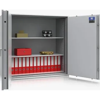 Trezor Ohnivzdorný trezor třídy S60P a S2, vnější: 1189 x 1282 x 559mm, hmotnost 516kg, 2 police