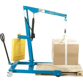 zvedák Pojízdný otočný jeřáb dílenský, nosnost 300 kg