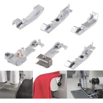 Příslušenství k šicímu stroji SET 6 patek pro overlock SINGER, Pfaff