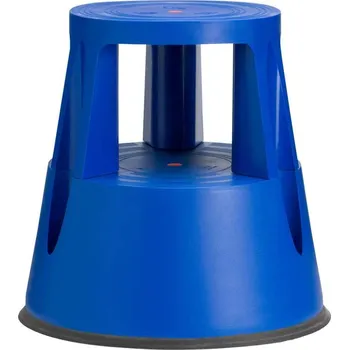 Žebřík Pojízdné stupátko z plastu, nosnost 150 kg, barva modrá
