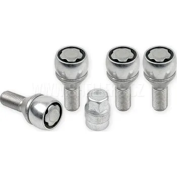 Šroubek na kolo Pojistné bezpečnostní šrouby M14x1,5x25 kužel, klíč 17, SICUBLOC AN425