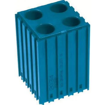 Skříňka na nářadí Plastový box pro nástroj s kuželovou stopkou MORSE - M1, modul 5x5, barva modrá.