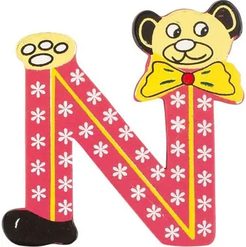 Písmeno N s medvídkovým klaunem