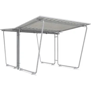 Přístřešek na auto Standardní přístřešek, dvoustranný S26, 2145 x 4660 mm, střecha - trapezový plech, základní modul