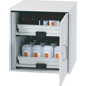 Bezpečnostní skříň na kyseliny a louhy, příruční, v x š x h: 600x590x570 mm