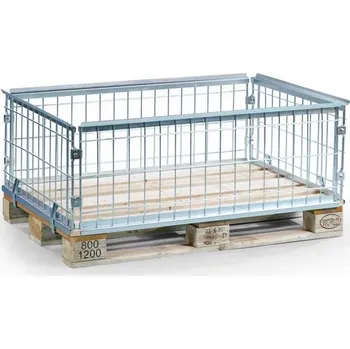 paleta Mřížková nastavba na Europaletu, výška 450 mm, chromátovaný pozink