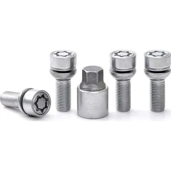 Šroubek na kolo Pojistné bezpečnostní šrouby M14x1,5x36 kulová R13 pohyblivá, klíč 17, SICUSTAR VN536RSR13, AUDI