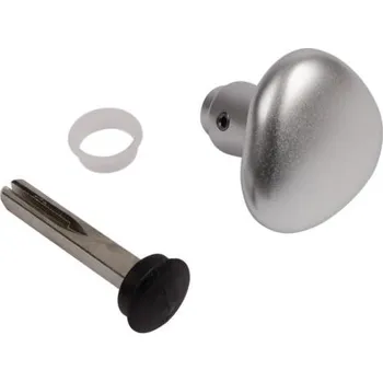 brána LOCINOX 3006R-2 - hliníková přímá otočná dveřní koule, jednostranná, pro křídlové branky a dveře