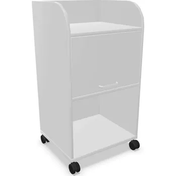 Dílenský stůl Stolek Caddy pojízdný, barva světle šedá, v x š x h: 1030 x 550 x 470 mm