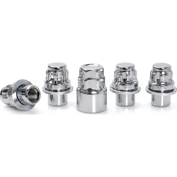 Matice na kolo Pojistné bezpečnostní matice M12x1,50 zavřená, plochá podložka s krčkem, klíč 19/21 mm, M-BLOCKY AMSY, Lexus, Toyota