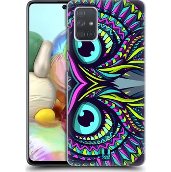 Pouzdro na mobilní telefon Pouzdro na mobil Samsung Galaxy A71 - HEAD CASE - vzor Aztécký motiv zvíře sova (Plastový obal, kryt pro mobil Samsung Galaxy A71 vzor Aztécký motiv zvíře sova)