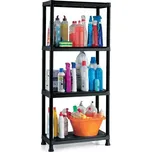 Plastový regál, v x š x h: 1350 x 600 x 300 mm