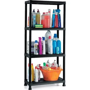 Dílenský regál Plastový regál, v x š x h: 1350 x 600 x 300 mm