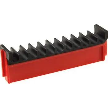 Skříňka na nářadí Plastové lůžko průběžné, 11 odkládacích ploch, max. průměr 6 mm, 98x19,5x30 mm.