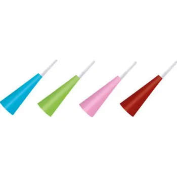 Party dekorace Trumpety barevné, 4 ks