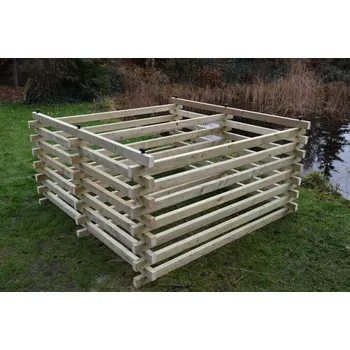 Kompostér Dřevěný kompostér 200x200 - dělený (Dřevěný komposter)