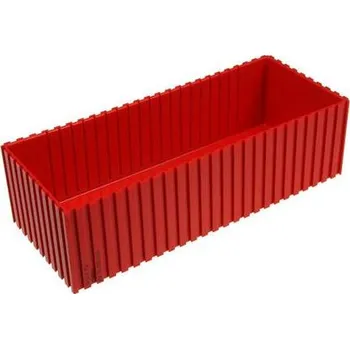 Skříňka na nářadí Plastová krabička, 252x102x70 mm, modul 25x10, barva červená.