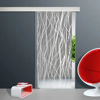 Interiérové dveře Glasdesign Porto skleněné posuvné dveře 775 x 2050 mm