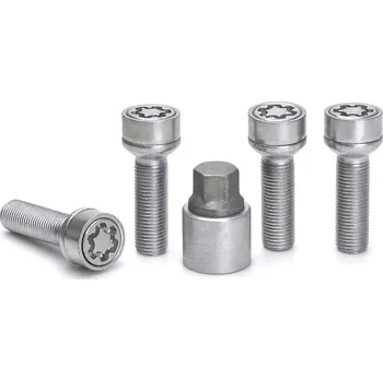 Autodoplněk Pojistné bezpečnostní šrouby M14x1,5x43 kulová R14, klíč 17, SICUSTAR VN543R14