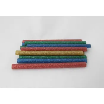 Tavná pistole mix barevných lepicích tyčinek s glitry 7,5 mmx10 cm
