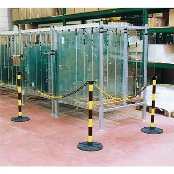 Dílenský regál Sloupek zahrazovací, plastový, barva žluto-černá