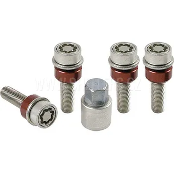 Autodoplněk Pojistné bezpečnostní šrouby M14x1,5x37 kulová R14 pohyblivá, klíč 19, SICUSTAR VN537RAR14