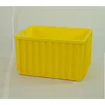 Skladová bedna StockBox, 600 x 400 x 300 mm, barva žlutá