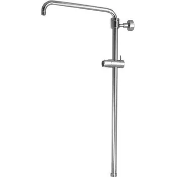 Tyč na sprchový závěs TEVERE, celokovové teleskopické rameno sprchy, chrom