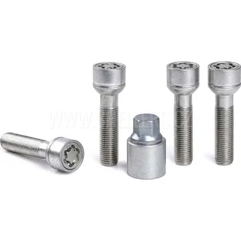 Šroubek na kolo Pojistné bezpečnostní šrouby M14x1,5x52 kulová R13, klíč 17, SICUSTAR VN552R13