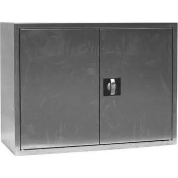 Skříň z ušlechtilé oceli, dveře dvoukřídlé plné, v x š x h: 600 x 800 x 350 mm