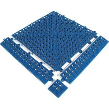 Rohožka Podlahová rohož Flexi-Deck 0,3 x 0,3 m, barva modrá, bal 9 ks