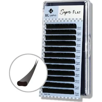 Umělé řasy BL LASHES Super Flat lash C 0,2 mm MIX matné, extra jemné