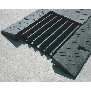 kabelová chránička Kabelový most s víkem, délka 800 mm, barva černá, v.60 mm