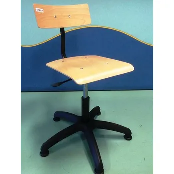 Jídelní židle židle AKN dýha lepená s plynovou pružinou, 5-ti nohá základna