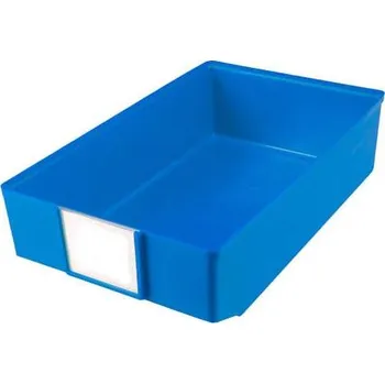 Regálová zásuvka, 182 x 83 x 300 mm, modrá.