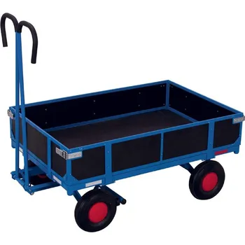 Plošinový vozík Ruční valníkový vůz VARIOfit, 1200 x 800 mm, nosnost 700 kg, se 4 bočnicemi