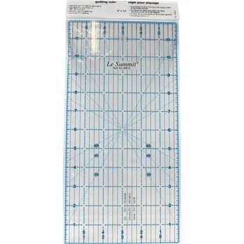 pravítka patchworkové pravítko 3x18 palců modročerné rysky