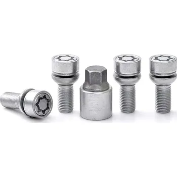 Šroubek na kolo Pojistné bezpečnostní šrouby M14x1,5x28 kulová R13 pohyblivá, klíč 17, SICUSTAR VN528RSR13, AUDI