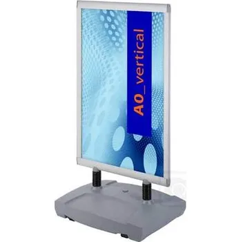 Oboustranný reklamní poutač na pružinovém stojanu, formát 2 x A1