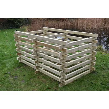 Kompostér Dřevěný kompostér 120x200 - dělený (Dřevěný komposter)