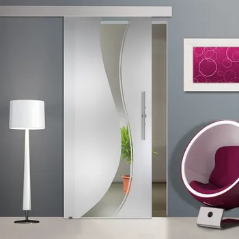Interiérové dveře Glasdesign Toro skleněné posuvné dveře 1025 x 2050 mm s madlem