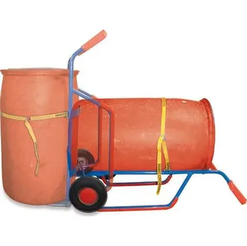 Rudl VARIOfit, na plastové sudy 120 - 220 l, nosnost 250 kg, bantamová kola