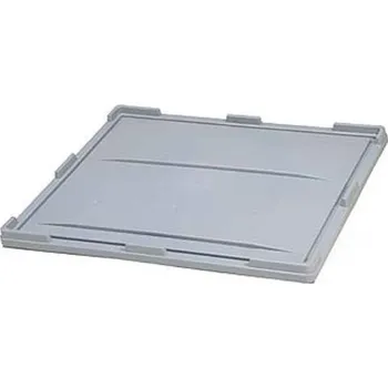 Přepravník Víko pro přepravníky, z polyetylenu, barva šedá, 1200 x 1000 mm